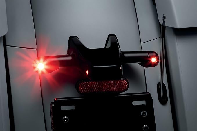 Kuryakyn 2843 Motorcycle Lighting Accessory: Kellermann Atto Rear Turn Signal Adapters for Indian Motorcycles: Challenger and Chieftain, Gloss Black, 1 Pair