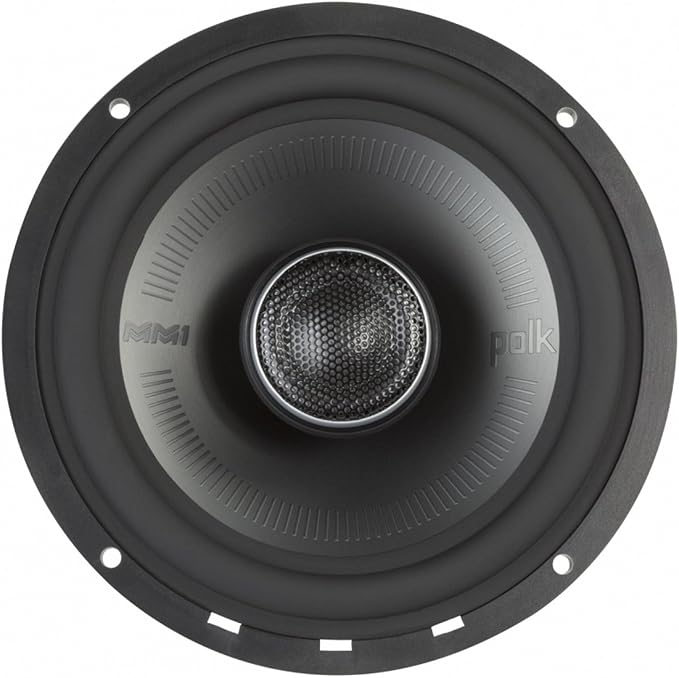 Polk Audio MM652 Monitor Series 6.5" Coaxial Speakers - Ultra-Marine Certified 2-Way Boat & Car Audio Speaker, 40–40kHz Frequency Response, Titanium-Plated Woofer Cone & Terylene Dome Tweeter