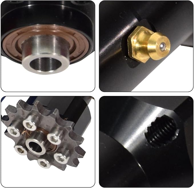 Center Shaft Sleeve for Surron Light Bee X, Sur Ron Drive Shaft Axis Bottom Sleeve Surron Accessories for Surron Electric Dirt Bike (Black)