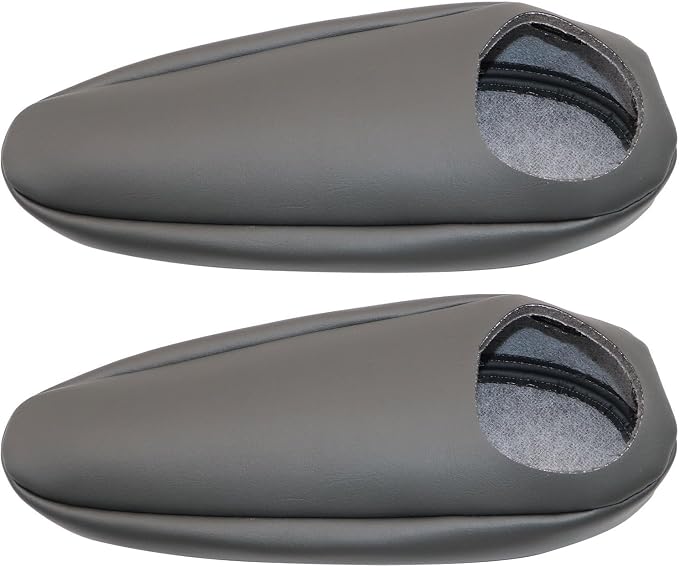 SecosAutoparts Driver & Passenger Bottom & Top & Armrests Dark Gray Replacement Leather Seat Cover Compatible with Chevy Silverado 1500 2500 3500 Tahoe Sierra Suburban Avalanche 1999 2000 2001 2002