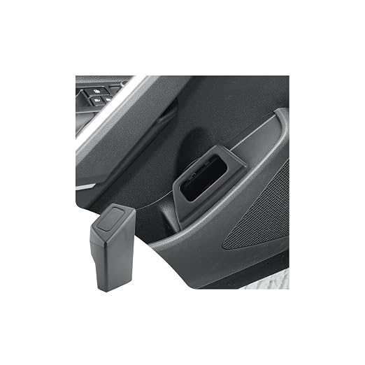 LUWU Car Trash Can for 2019-2024 2025 2026 Toyota RAV 4 Waterproof ABS Material Auto Garbage Bin, Portable Door Mount Trash Bin with Lid, Interior Accessories for RAV 4 Hybrid 2026 (Right)