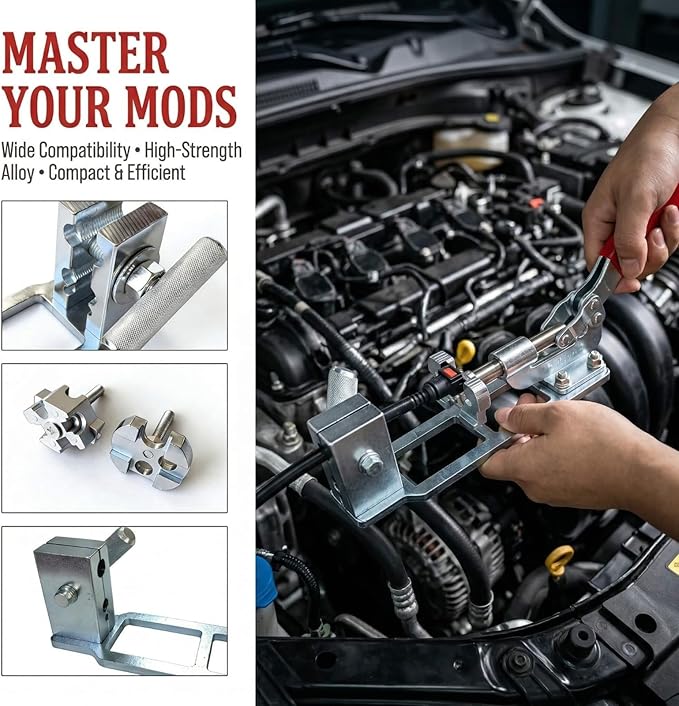 Professional Fuel Line Quick Connector Tool Kit,Universal Fuel Line Fittings Installation Tool Kit, AN Hose Fitting Installation Tool for Sizes 1/4" to 3/4" & 4AN to 12AN