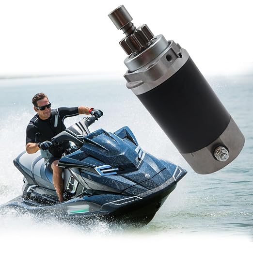 KARSEE Starter Motor 6J4-81800-00 Compatible with Yamaha Marine Engine Outboard 30HP 40HP 50HP 6J4-81800-01-00