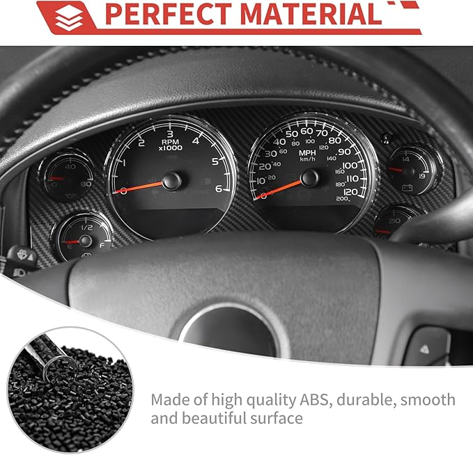 Center Consoles Instrument Cluster Interior Trim Kit fit for Chevy Avalanche/Suburban/Tahoe/Silverado2007-2013,for GMC Yukon/Sierra 2007-2013