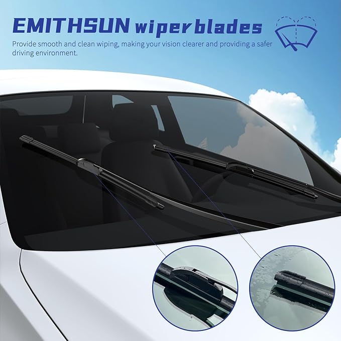 OEM QUALITY 28" + 18" Premium All-Seasons Stable And Quiet Windshield Wiper Blades(Set of 2)