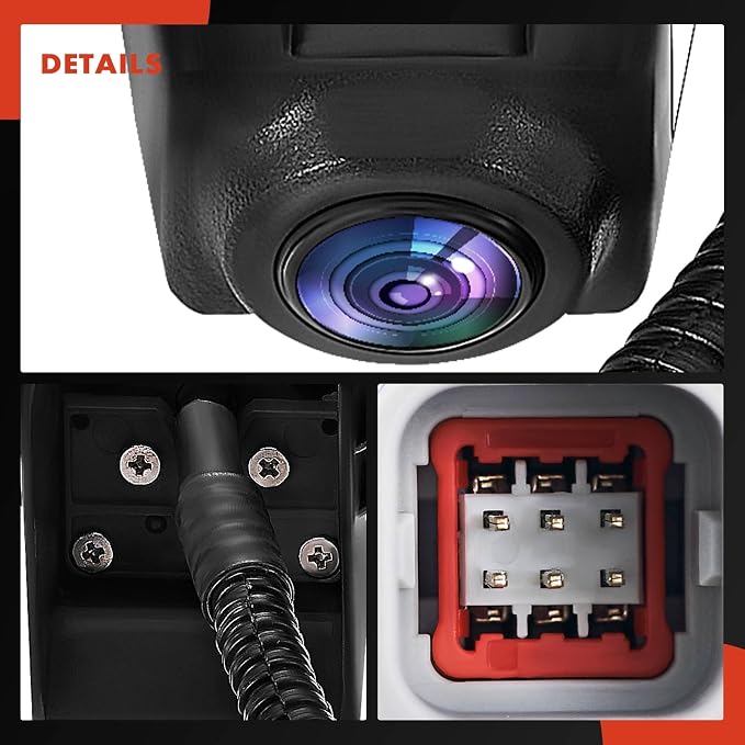 A-Premium Park Assist Camera Rear View Backup Reverse Camera Compatible with Select Hyundai & Chevrolet Models - 2012-2015 Santa Fe, 2012-2015 Camaro - Replace# 22915366