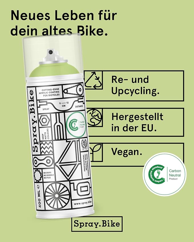 Spray.Bike Spray Paint - Black Friars | Designed Mainly for Bicycles | Multi-Use Acrylic Spray Paint for Metal, Plastic | High Coverage Bike Paint, 400ml