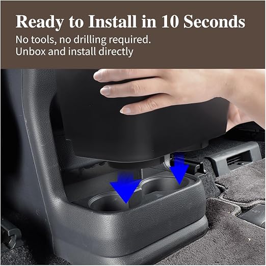 Car Upgraded Trash Can for Toyota Sienna 2024-2025, Trash Bin for Sienna with Lid, Garbage Can, Interior Accessories, Black Color, 1 PC (Trash Can for Sienna 21-25)