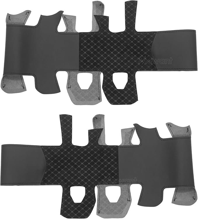 MEWANT Hand-Stitched Steering Wheel Cover Wrap for Dodge Ram 1500 2019-2023 Steering Wheel Accessories for Dodge Ram(Backsides Without Buttons)