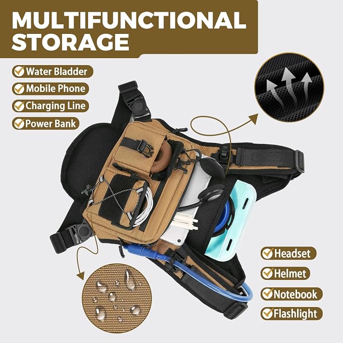 Criuage USA Patent Running Hydration Vest Backpack, Lightweight Chest Pack with 2.0L Water Bladder Bag Daypack for Hiking Running Cycling Race Marathon for Women Men