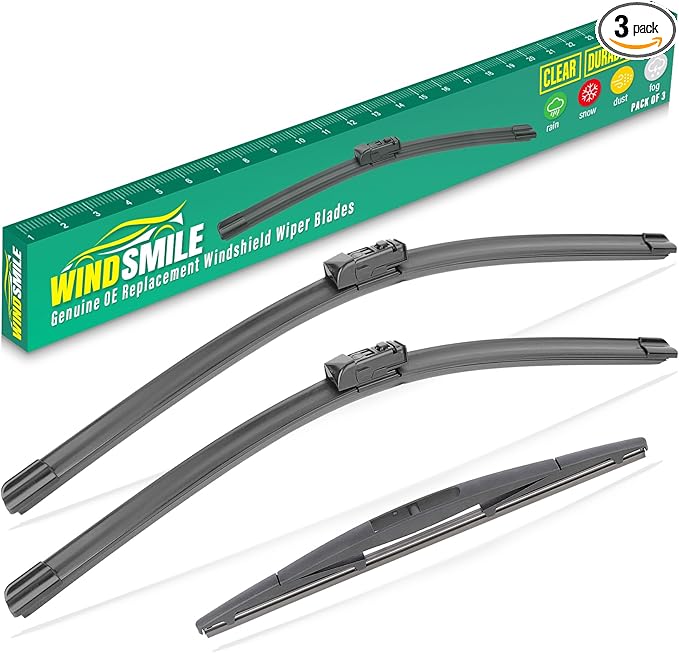 26" 18" 16" Windshield Wiper Blades Replacement for Subaru Outback 2020 2021 2022 2023 2024 2025 Premium All Weather Front Rear Wipers Set - OEM Quality (Pack of 3)