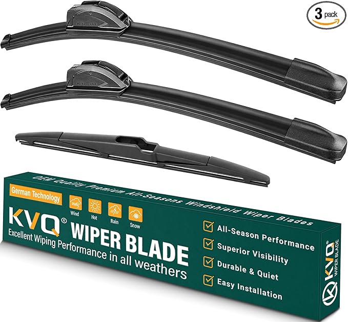 Windshield Wiper Blades Replacement for Kia Sportage 2017-2022, Kia Sorento 2016-2020, Hyundai Santa Fe 2019-2023 Original Factory Quality Front Rear Wiper Blade Set - 26" 16" 11" (Set of 3)
