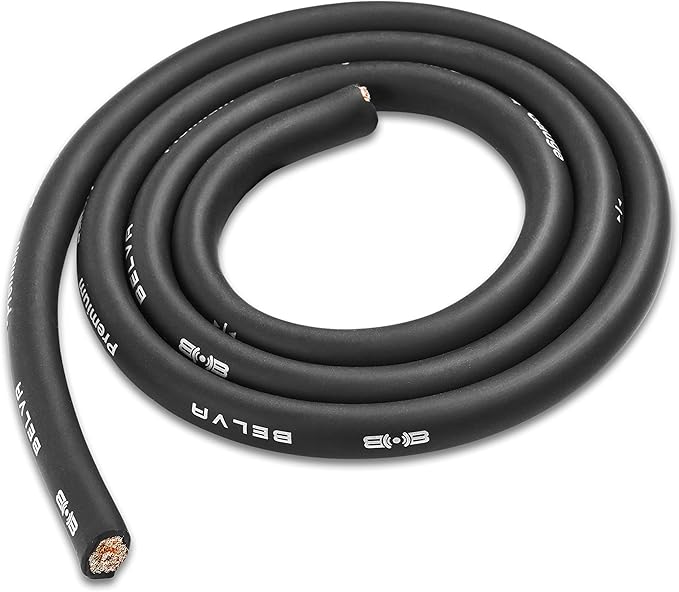 Belva True 1/0 Gauge AWG Premium CCA Dual Amplifier Wiring Kit Without RCA Cable - BPK0D RED