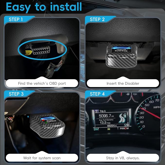 AFM DFM DOD Disabler American Design, Compatible with GM V6 V8 4.3L 5.3L 6.0L 6.2L, Fit Chevy Silverado GMC Sierra Yukon Cadillac Escalade, Automotive Fuel Injection Electronic Control Units