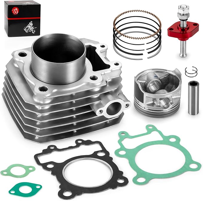 Engine Cylinder Piston Rings Gasket Kit & Tensioner for Kawasaki Bayou 250 KLF250 2003-2011 TOP END REBUILD KIT
