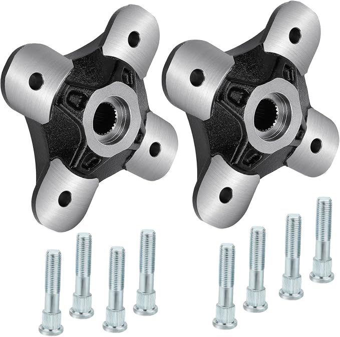 Front Rear Wheel Hub With Wheel Studs for Polaris RZR XP 4 1000 RZR 2014-2023 Turbo RZR 2016-2021 RS1 2018-2022 (2 Set)