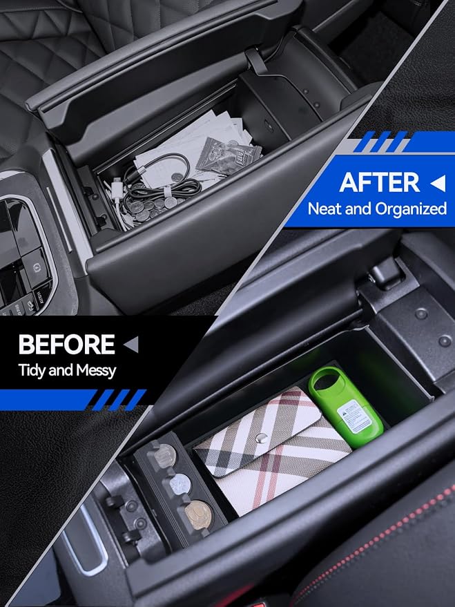 for GLA250 Center Console Organizer 2020-2026 Mercedes Benz GLA H247 & GLB250 Accessories Armrest Tray Middle Storage Box Insert Container Durable ABS Plastic