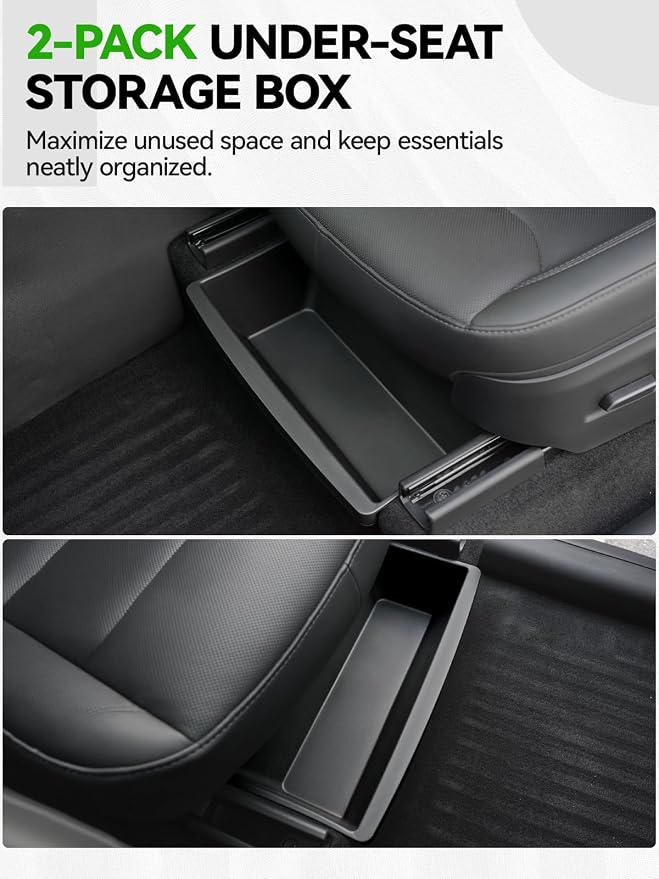 10PCS Center Console Organizer Tray for 2025 2026 Tesla Model Y Juniper Accessories, Under Seat Storage Armrest Hidden Storage Box Cup Holder Charger Pad for Tesla ModelY Juniper (Not fit Standard)