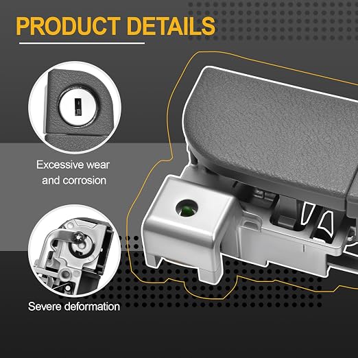 Gray Front Glove Box Door Lock Compatible with 2005-2010 Odyssey 3.5L V6 Engine Part Number 77540-SHJ-A01ZC