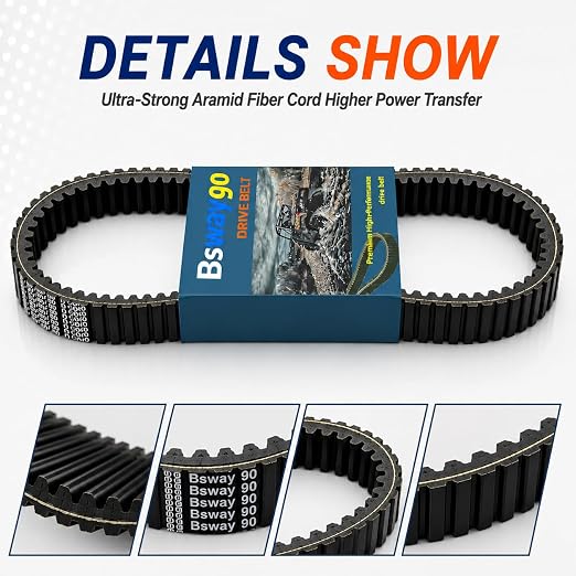 Heavy-Duty CVT Drive Belt Compatible with Kawasaki Teryx KRX 1000 2020-2025/ KRX4 1000 2023-2024 Replace 59011-0047,590110047