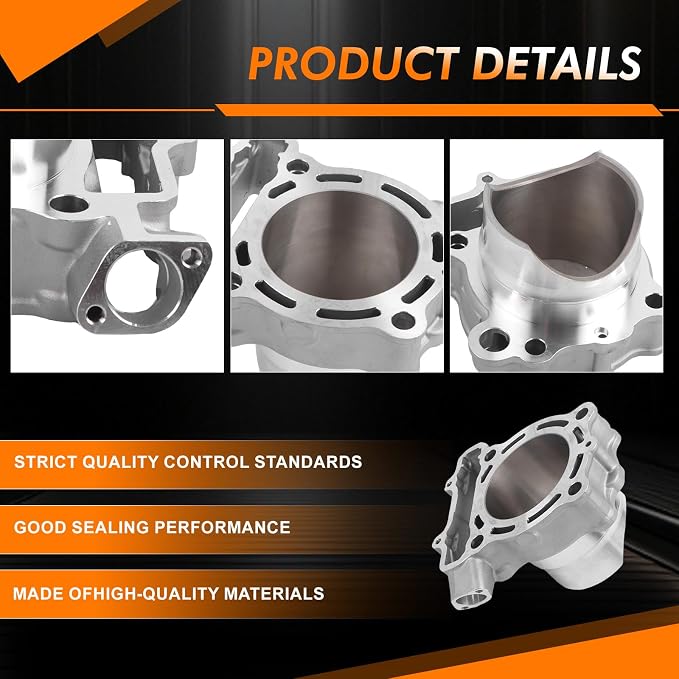 KXF250 Engine Cylinder Barrel Standard Bore 77mm MX-03251C Compatible with Kawasaki KXF250 KX250F 2009 2010 2011 2012 2013 2014 2015 2016 After-Market Parts