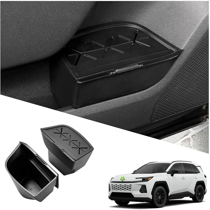 Ruiya 2026 RAV4 Trash Can for Toyota RAV4 XA60 Accessories Trash Bin with Lid Silicone Garbage Can Compatible with 2026 Toyota RAV4 LE/SE/XLE Premium/Woodland/XSE/Limited & 2026 RAV4 Hybrid