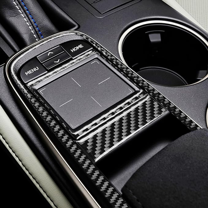 Soft Carbon Fiber Car Interior Shift Console 3/Piece Decorative Sticker for Lexus RC300 350 200T 15-24 Carbon Fiber Interior Accessories
