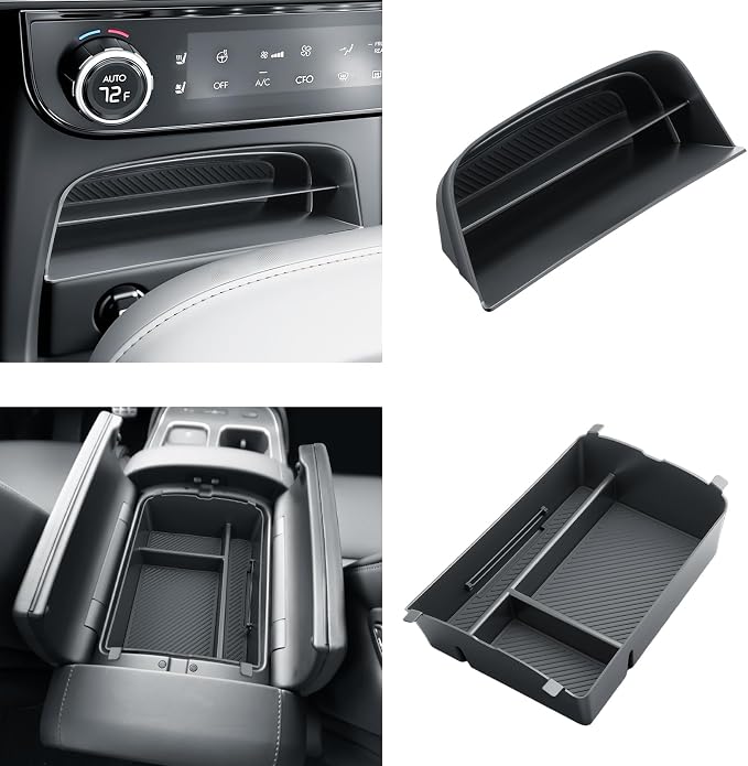 BIBIBO 2Packs for 2026 Hyundai Palisade Center Console Organizer 2026 Hyundai Palisade Calligraphy Insert Console Tray 2026 Palisade Organizer Shelf 2026 Palisade (ONLY FIT Palisade Calligraphy)