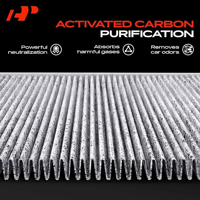 A-Premium 2-PC Cabin Air Filter with Activated Carbon Compatible with BMW - 318i/318is/318ti/323is/328is 1999, 320i, 323Ci, 323i, 325Ci, 325i, 325xi, 328Ci,328i, 330Ci, 330i, 330xi, X3, M3
