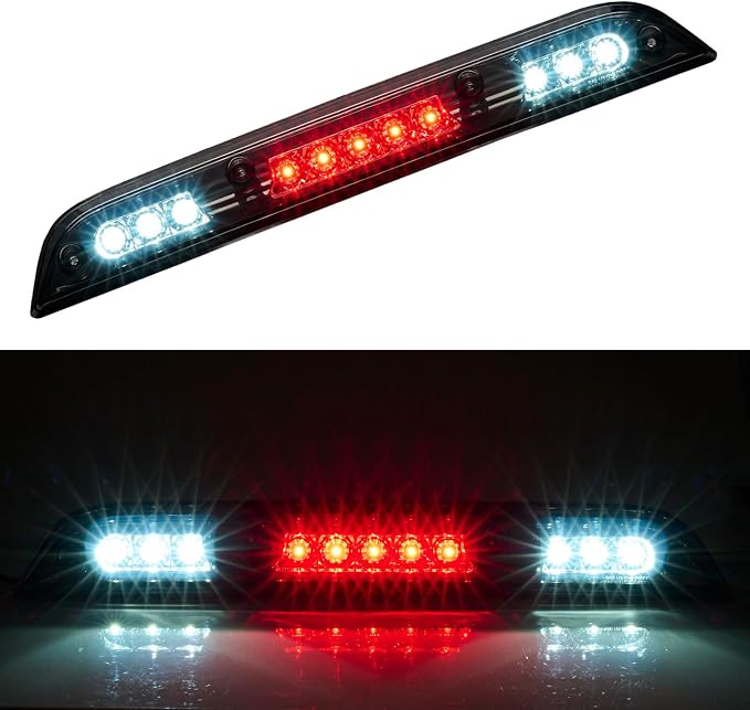 Third 3rd Brake Light LED for 2015-2020 Ford F150, High Mount Rear Brake Lights Assembly for 2017-2020 F250/F350/F450 Super Duty, Waterproof Center Cab Lamp Stop Light