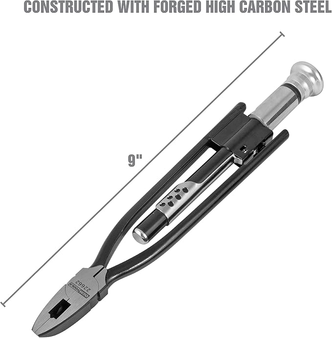 OEMTOOLS 22662 9 Inch Reversible Wire Twister Pliers with Steel Wire, Left and Right Twists, Aviation Pliers, Automotive Wire Tools, Pliers for Mechanics