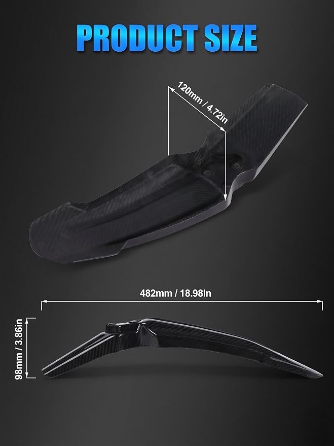 Real Carbon Fiber Front Fender for E Ride Pro,Front Mudguard Mud Guard for Electric Dirt Bike Eride Pro S/SS 2.0 3.0/SR
