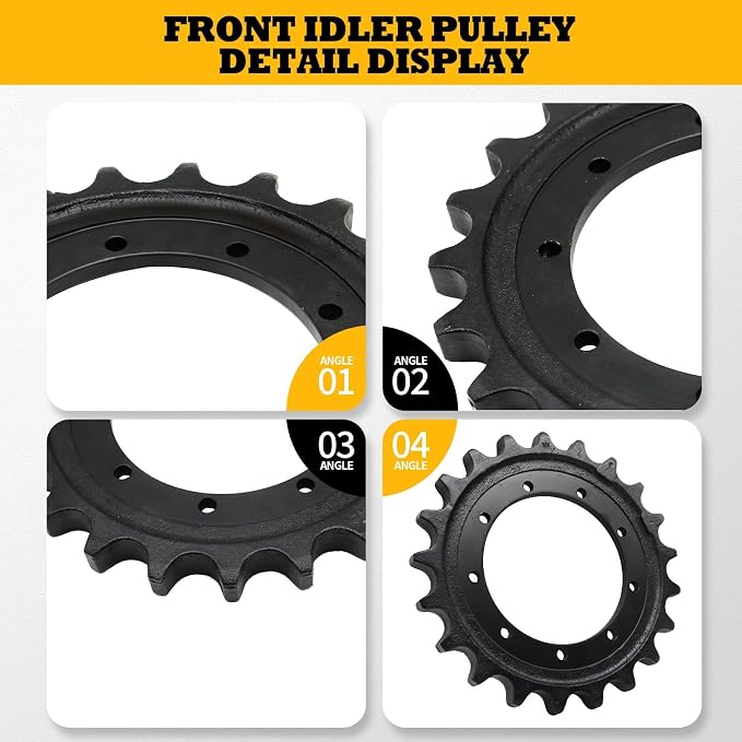 Gear Drive Sprocket Compatible with KX71-3 U35 Mini Excavator | 2039666, 21 Teeth, 9 Mounting Holes, Track Drive Gear Sprocket, Integrated One-piece Sprocket Unit, Stable Power Transmission