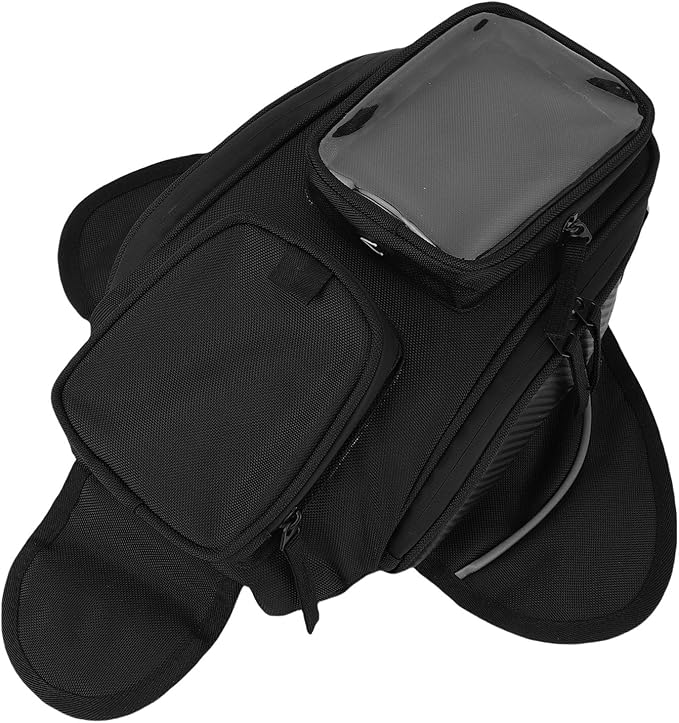 Estink Motorcycle Bag, Rainproof Oxford Cloth Motorbike Tank Bag with Magnetic Fastening, Convenient for Riding and Navigation