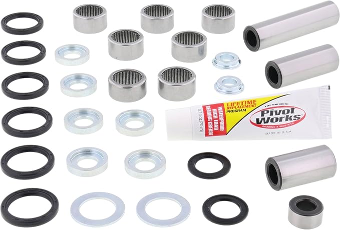 Pivot Works Linkage Rebuild Kit PWLK-H59-000 Compatible with/Replacement for Honda CR125R 2002-2004, CR250R 2002-2004, CRF250R 2004, CRF450R 2002-2004