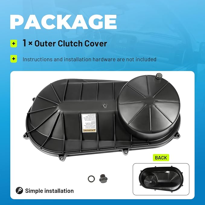 ALMULOO 2634179 Outer Clutch Cover Compatible with Polaris | 2013-2016 Ranger 900/570, 2014-2024 RZR XP 1000, 900, 570, XP 4 1000