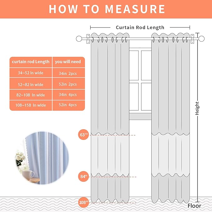 XiDi Sky Blue Blackout Curtains with Sheer Overlay Mix and Match Double Layer Thermal Insulated Window Panels 90 inch for Living Room Bedroom Blue Drapes with Tiebacks Grommet Top 34" Wx90 Lx2