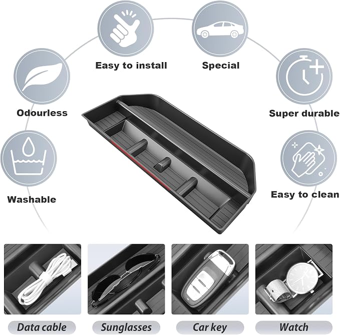 SKTU for 2025 2026 2027 Ford Expedition Dashboard Organizer 2025-2027 Expedition Behind Screen Organizer 2025 2026 2027 Expedition Dashboard Tray Ford Expedition 2025 2026 2027 Accessories ABS Tray