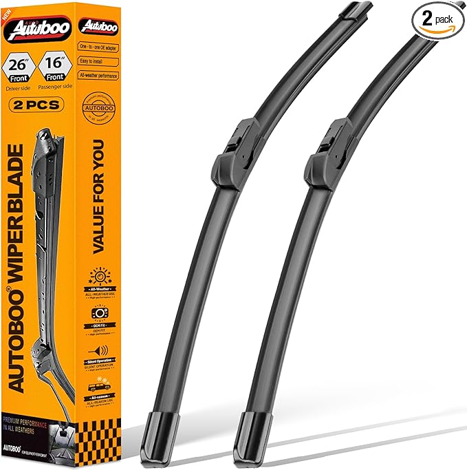 AUTOBOO 26"+16" Windshield Wipers Replacement for Chevy Trax 2024 2025 -Original Factory Quality (Pack of 2)