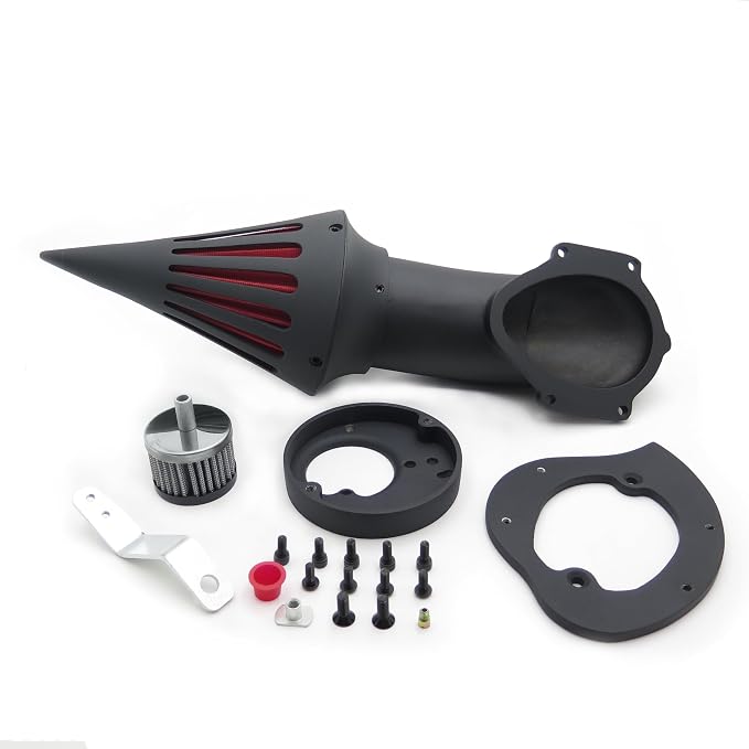 Spike Air Cleaner Intake Filter Kits for Compatible with Honda Vtx1300 Vtx 1300 1986-2012 Black