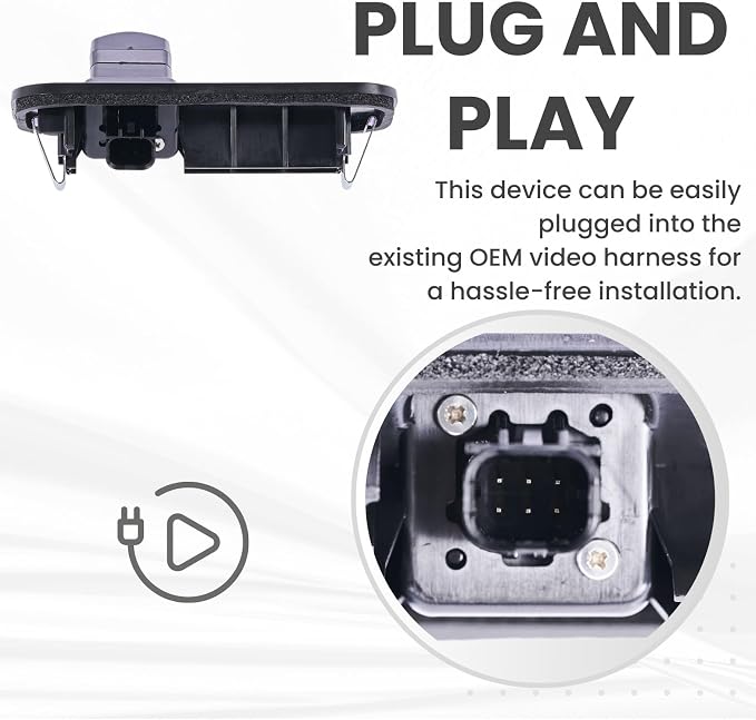 Backup Camera Replaces for 2017-2019 Toyota Corolla OE Part # 867A0-02040, 8679002160 (w/o Smart Entry System)