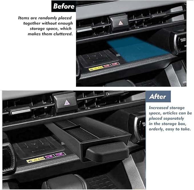 2026 RAV 4 Center Console Organizer & Car Armrest Storage Box for 2026 RAV 4（LE/SE/XLE/XSE/Limited） 2026 RAV 4 accessories -【Double Layer】 Non-Slip Easy Install and Clean