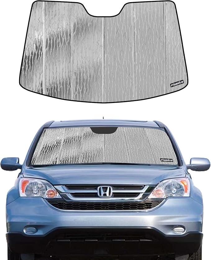 Pigenius Windshield Sunshade for 2007-2011 Honda CR-V, Reversible Silver/Black