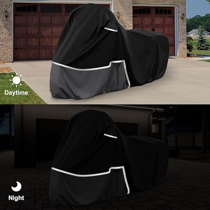 Waterproof Motorcycle Cover Replace for Honda Scooter Model, 420D Oxford Cloth Honda Ruckus, Metropolitan, Dio and ADV150 Scooter Cover for Snow Rain Dust Protection
