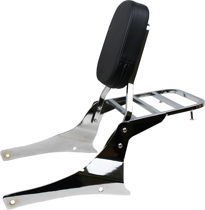 YHMOTO Passenger Backrest Sissy Bar with Luggage Rack for Suzuki Volusia VL800 2001-2011 Boulevard C50 2005-2011 Boulevard M50 2005-2008