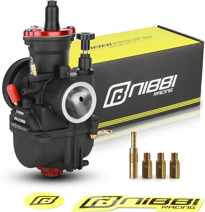 NIBBI Carburetor PWK 26mm Motorcycle, 150cc-200cc Power Carb With Carb Jets, Fit GY6 Engine Dirt Bike Mini Bike SSR TTR Apollo TaoTao ATV