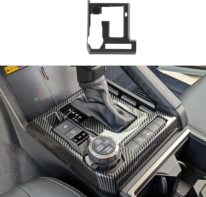 for Toyota Tacoma 2024 2025 2026 for 4Runner 2025 2026 Interior Accessories Steering Wheel & Gear Shift Panel Cover ABS Decorative Frame Trim