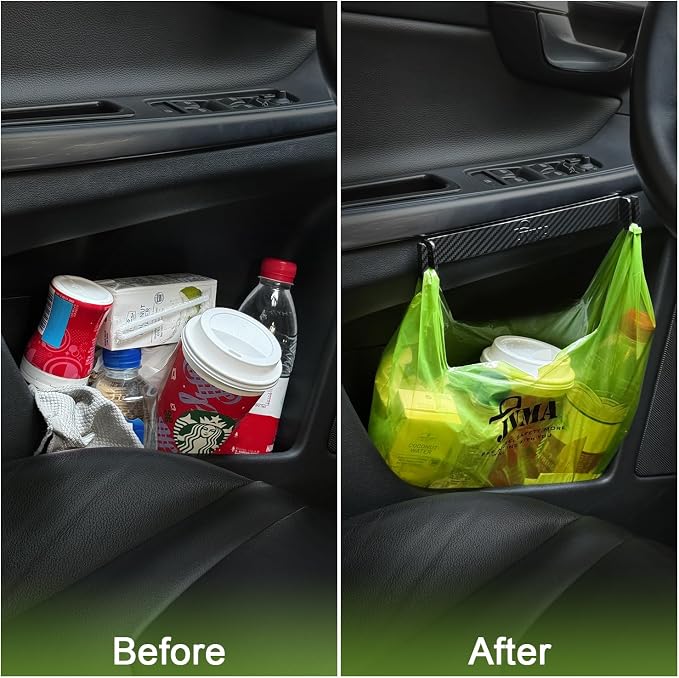 JVMA Car Trash Bag Hanging Hook Car Garbage Bag, 1 Hook 1 Gallon100 Bags