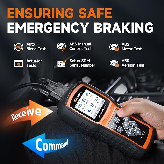 2026 FOXWELL NT630 Plus OBD2 Scanner with ABS and SRS, ABS Code Reader Auto Bleed Scan Tool Brake SRS Scanner, Car Scanner Diagnostic Tool Bidirectional Live Data with SAS Oil Check Engine Light Reset