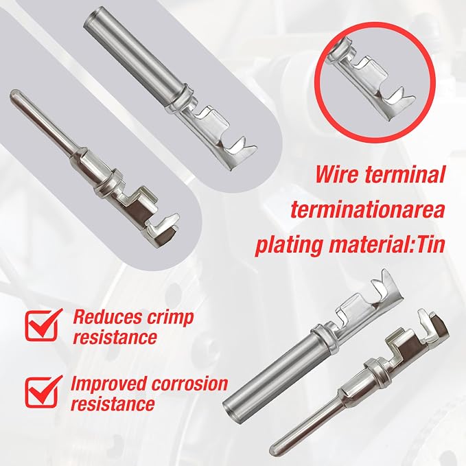 SYOWADA 338PCS Deutsch Connector Kit 2 3 4 6 8 12 Pin Connectors DT Deutsch Crimping Tool Waterproof Electrical Connector Automotive Repair Removal Tool Kit
